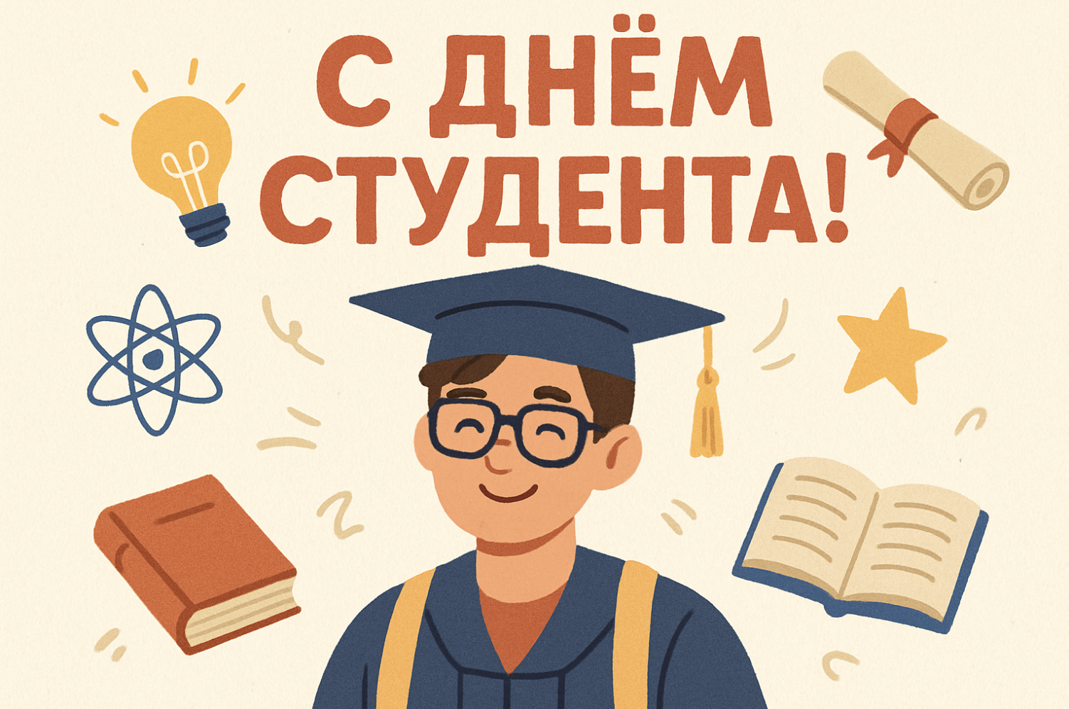 Фото День студента в 2026 году: подборка красивых открыток 4